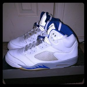 Jordan Retro 5 White/Royal/Stealth
